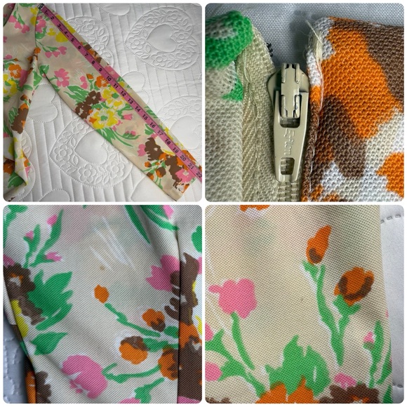 Vintage 70’s Sears Floral Flare Long Sleeve Dress 10 - Picture 8 of 8